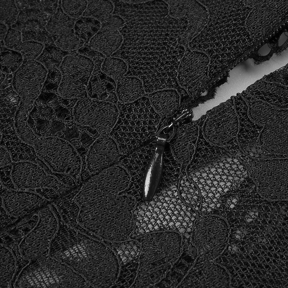 Enchanting Noir Decadence Evening Dress – Silhouette