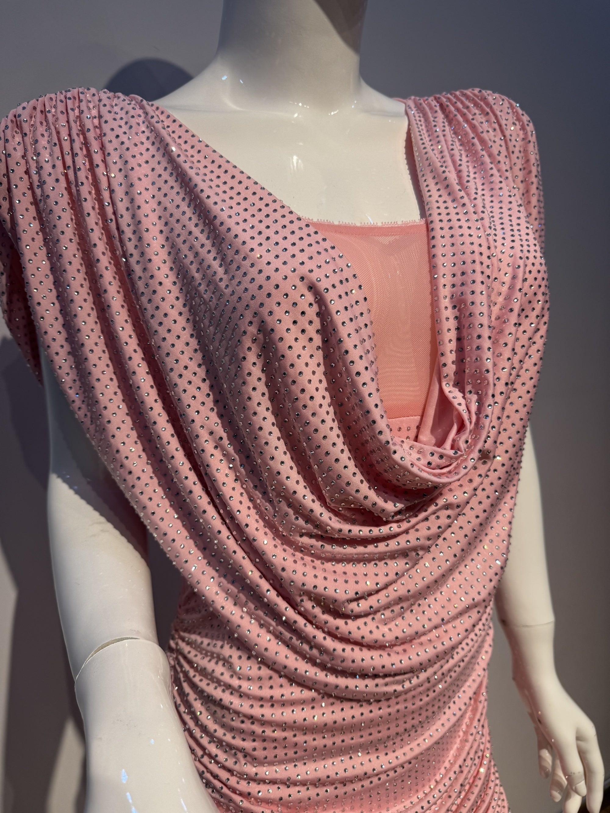 Polished Rose Dusk Cocktail Dress – Flow Shot