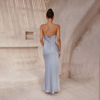 Sophisticated Sienna Bloom Evening Dress – Back View