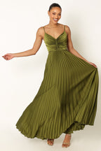 Captivating Terra Drape Evening Dress – Full Length