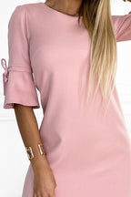 Refined Parisian Twilight Cocktail Dress – Close Up