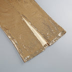 Alluring Gilded Ember Evening Dress – Model View