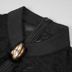 Enchanting Noir Decadence Evening Dress – Back View