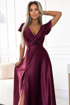 Sophisticated Venetian Whisper Evening Dress – Texture Detail