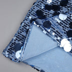 Refined Blue Solstice Evening Dress – Texture Detail