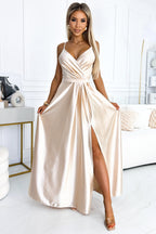 Alluring London Grace Evening Dress – Front View
