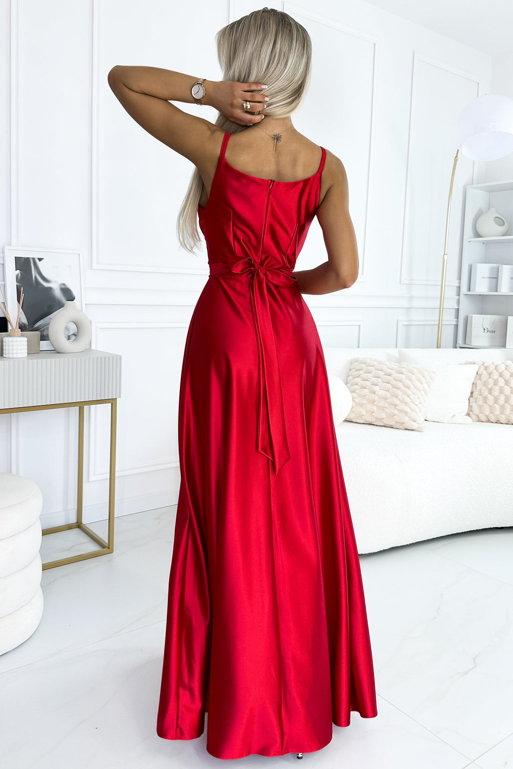 Alluring London Grace Evening Dress – Front View