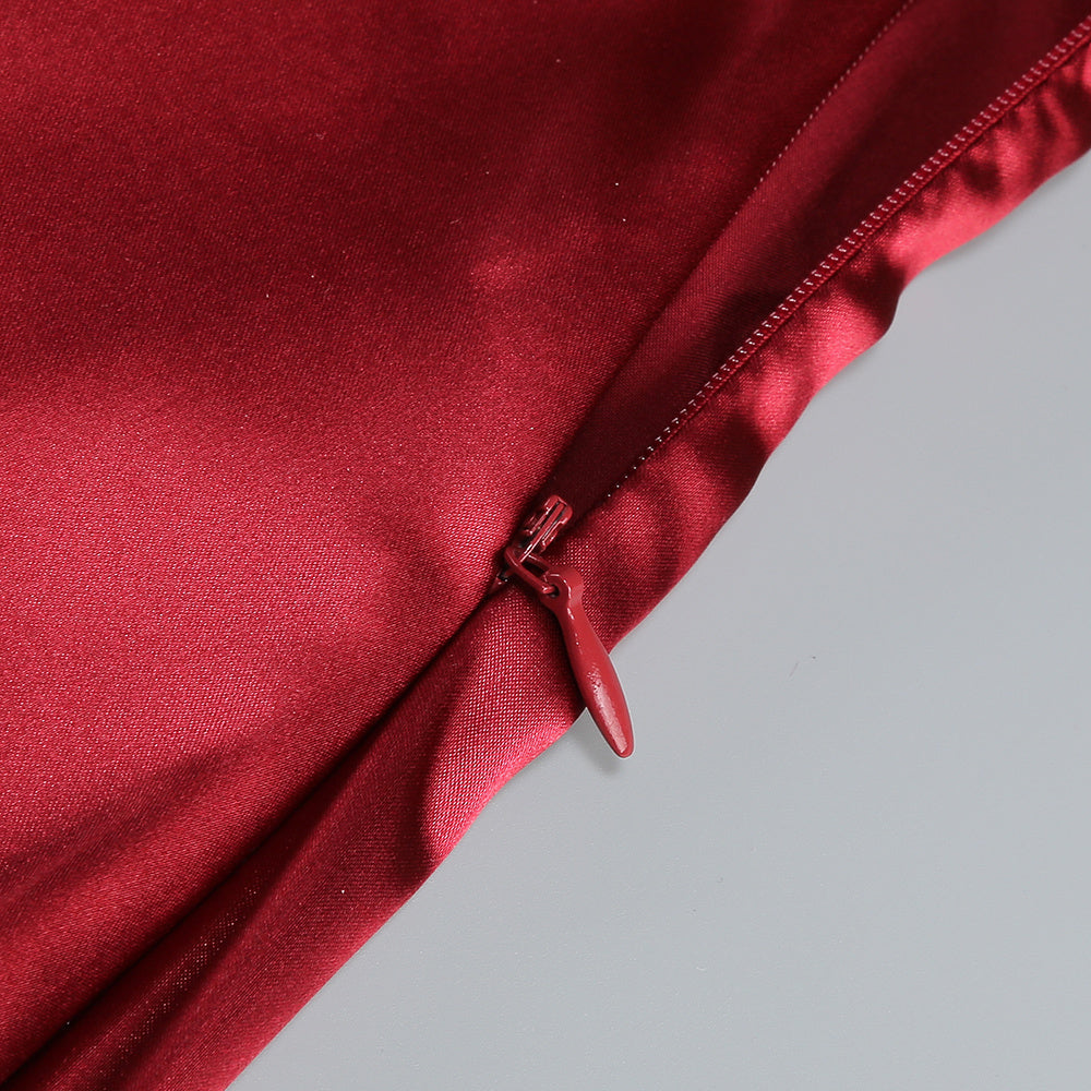Chic Royal Drift Evening Dress – Draped Look