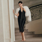 Timeless Velour Élite Evening Dress – Detail View