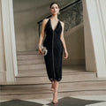 Timeless Velour Élite Evening Dress – Front View
