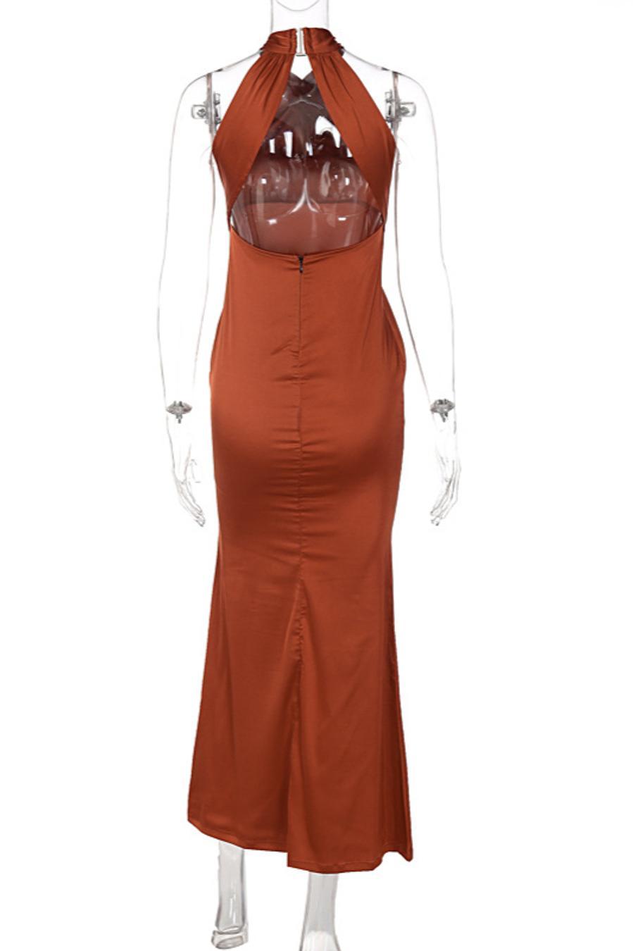 Classic Moonlit Siren Evening Dress – Worn View