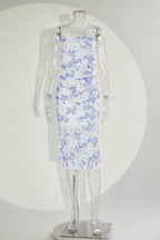 Sophisticated Garden Reverie Evening Dress – Close Up