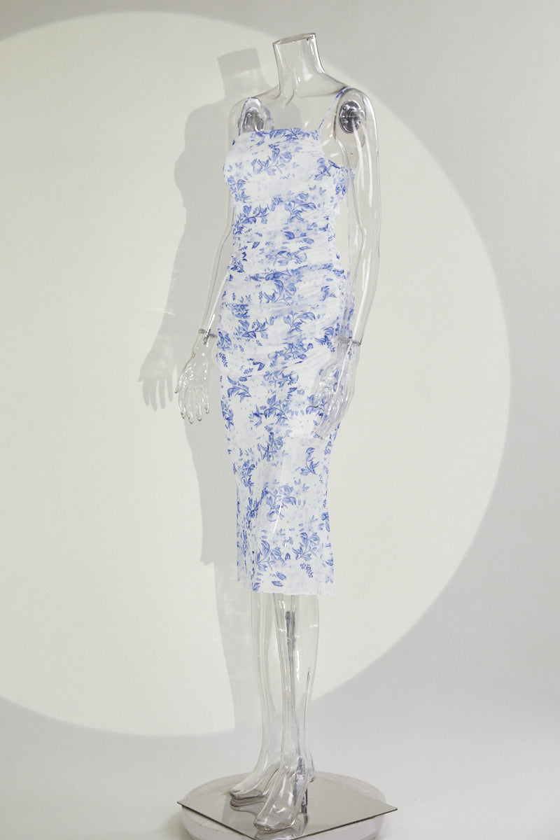 Sophisticated Garden Reverie Evening Dress – Back View