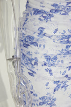 Sophisticated Garden Reverie Evening Dress – Texture Detail