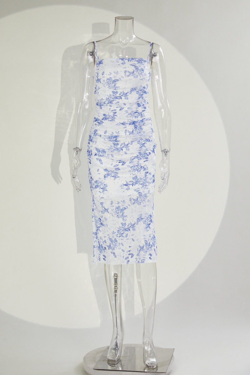 Sophisticated Garden Reverie Evening Dress – Full Length
