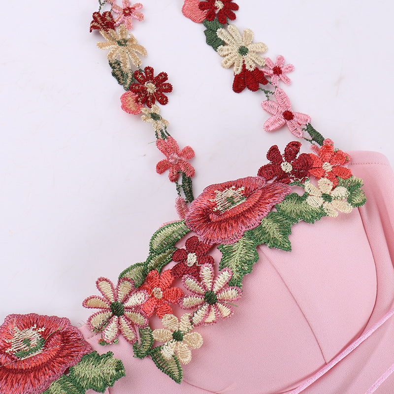 Captivating Rosa Corset- Mini Cocktail Dress – Close Up