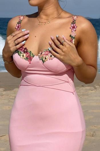 Elegant Rosa Corset - Maxi Evening Dress – Detail View