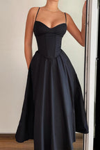 Luxe Silhouette Evening Dress – Front View