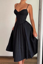 Luxe Silhouette Evening Dress – Side View