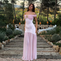 Captivating Blush Twilight Evening Dress – Front View
