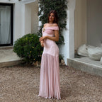Captivating Blush Twilight Evening Dress – Side View
