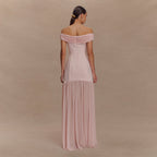 Captivating Blush Twilight Evening Dress – Detail View