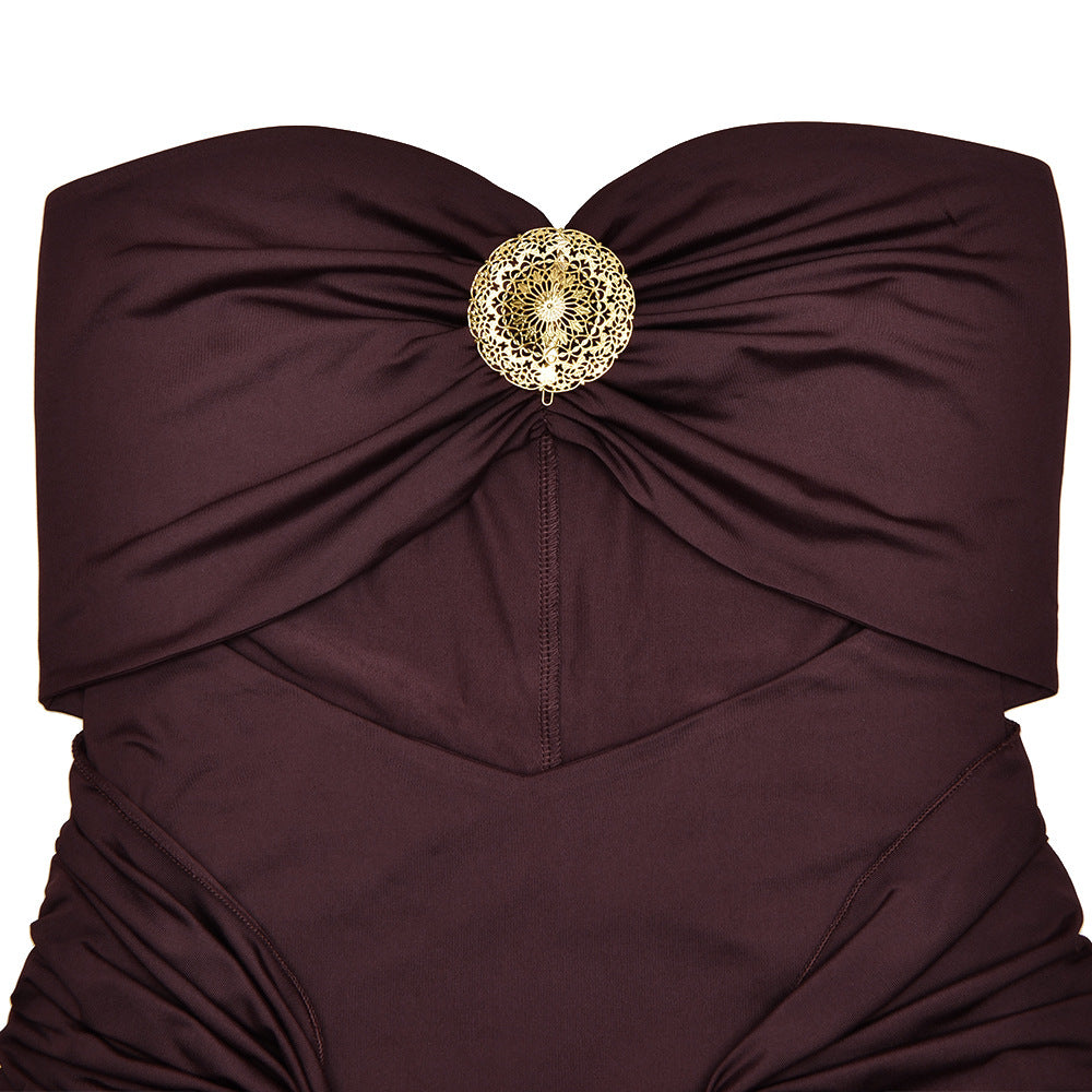 Graceful Jade Ritual Evening Dress – Flow Shot