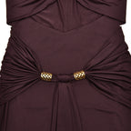Graceful Jade Ritual Evening Dress – Model View