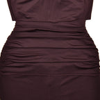 Graceful Jade Ritual Evening Dress – Worn View