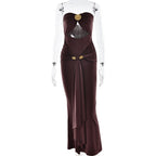 Graceful Jade Ritual Evening Dress – Silhouette