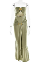 Graceful Jade Ritual Evening Dress – Texture Detail