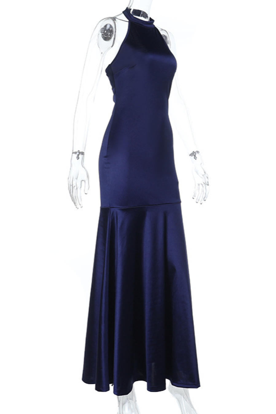 Radiant Midnight Ascend Maxi Evening Dress – Close Up
