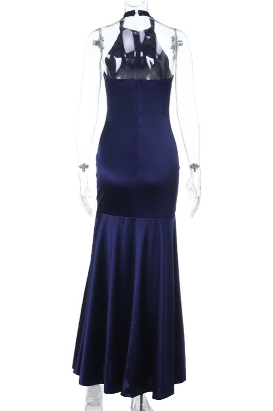 Radiant Midnight Ascend Maxi Evening Dress – Back View