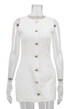 White Muse Dress – Detail View | Women's Maxi Dress