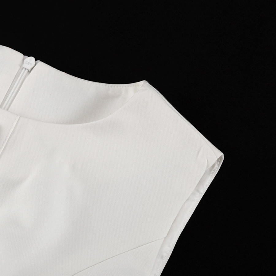 White Muse Dress – Detail View | Women's Maxi Dress
