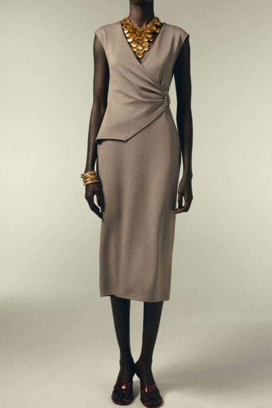 Sand Whisper Dress – Side View | Women's Maxi Dress