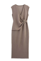 Sand Whisper Dress – Detail View | Women's Maxi Dress