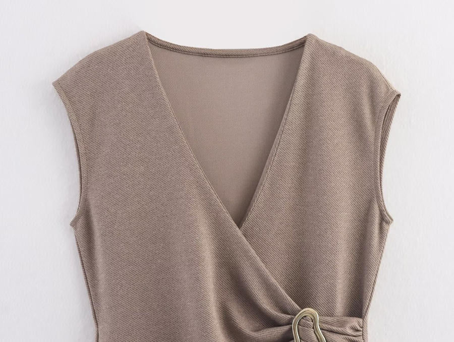 Sand Whisper Dress – Back View | Women's Maxi Dress