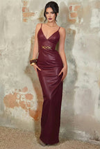Enchanting Red Obsession Evening Dress – Front View