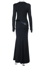 Radiant Noir Ritual Evening Dress – Model View