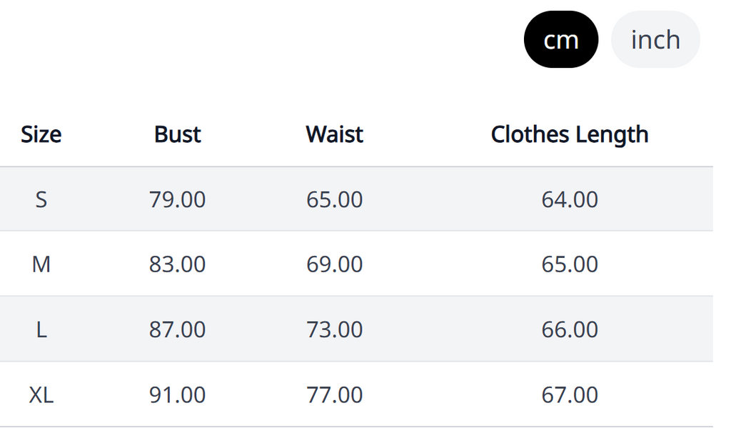 Coastal Tweed Halter Maxi – Size Chart