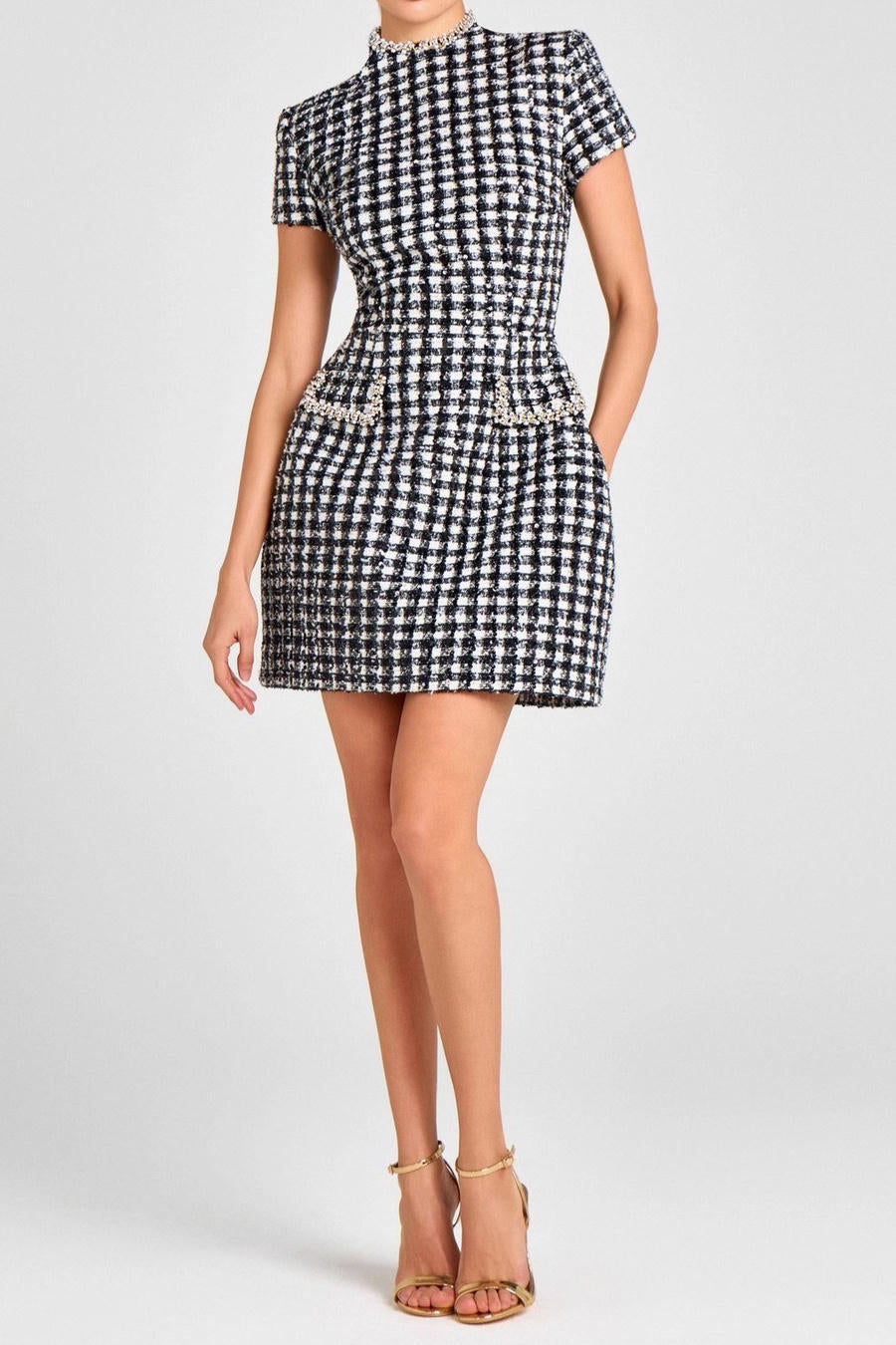 Checkline Mini – Detail View | Women's Maxi Dress