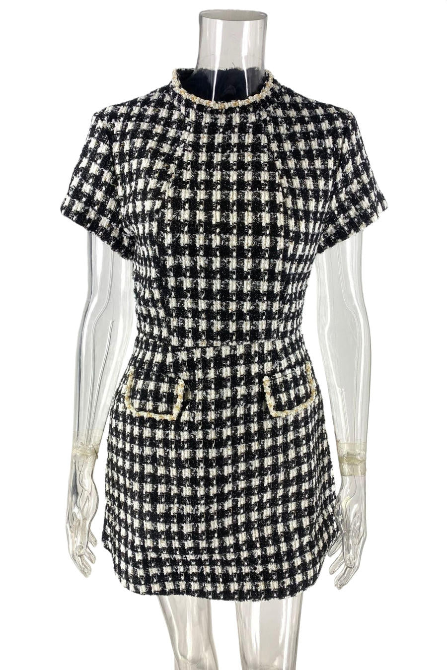 Checkline Mini – Detail View | Women's Maxi Dress