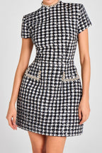 Checkline Mini – Side View | Women's Maxi Dress