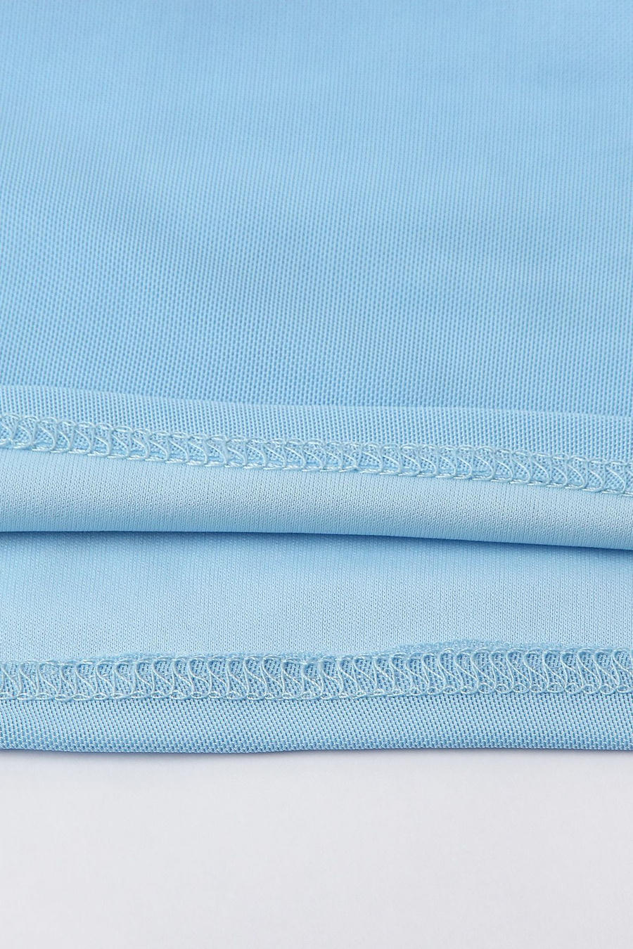 Polished Blue Haze Cocktail Dress – Worn View