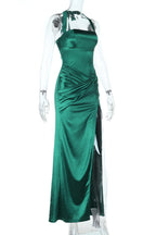 Alluring Noir Stillness Evening Dress – Worn View
