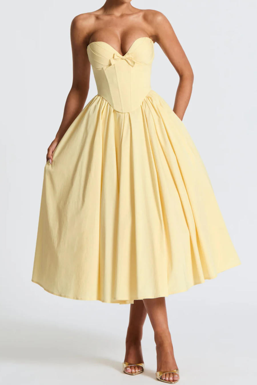 Blush Reverie Dress – Detail View | Women's Maxi Dress