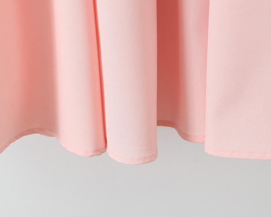 Blush Reverie Dress – Detail View | Women's Maxi Dress