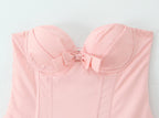 Blush Reverie Dress – Detail View | Women's Maxi Dress