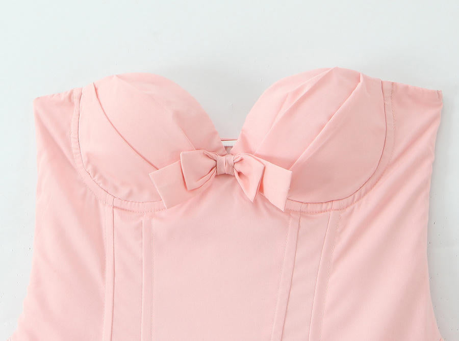 Blush Reverie Dress – Detail View | Women's Maxi Dress